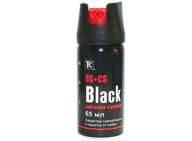 Газовый баллончик Black (65 мл) аэрозольно-струйный