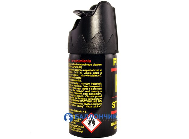 Газовый баллончик KO JET (40 мл) струйный